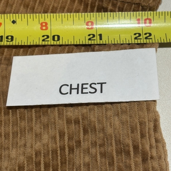 J. Jill Womens Corduroy Shirt Shacket Jacket Sz M Tan Lightweight Cropped Grunge - Picture 8 of 11